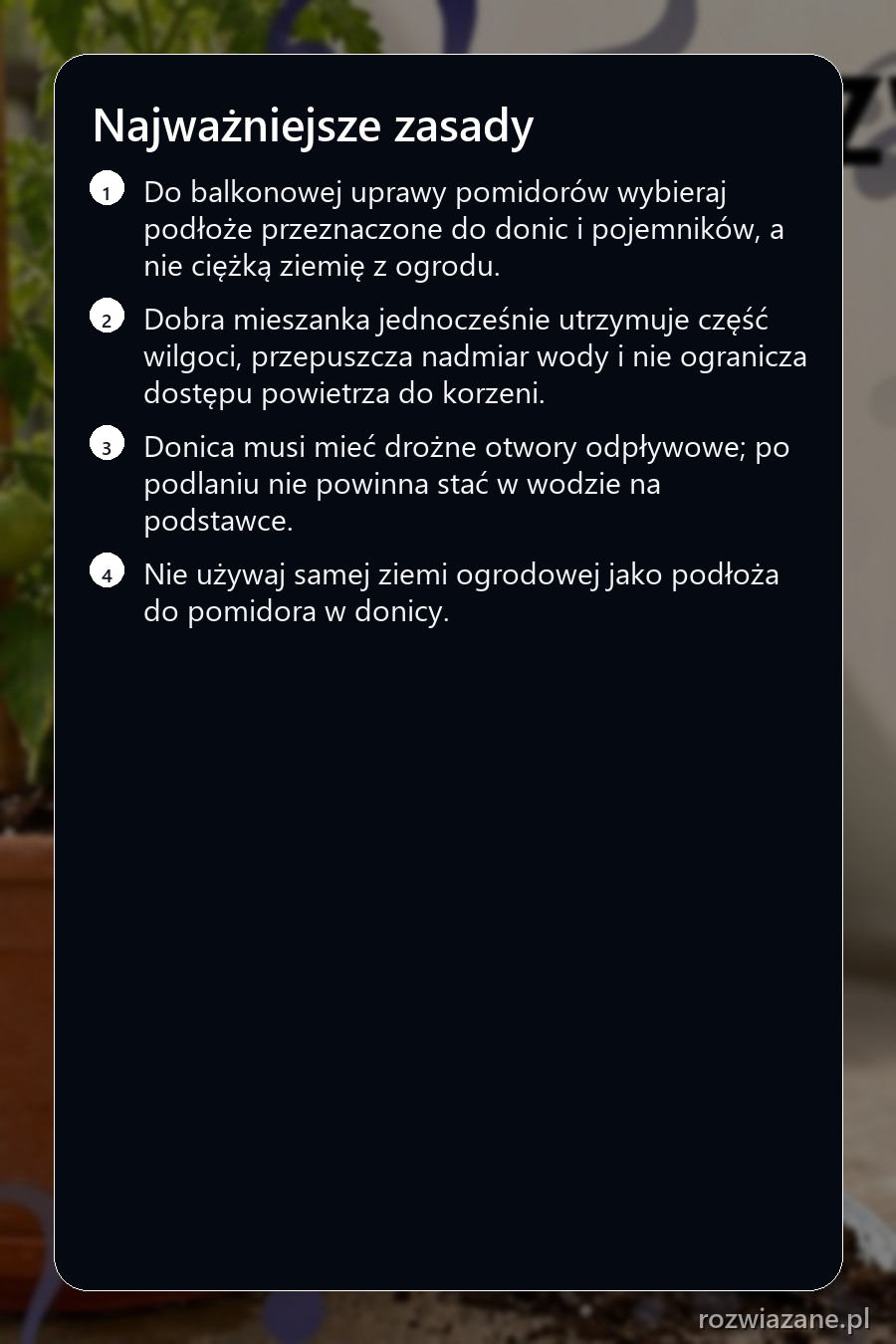 Najważniejsze zasady dotyczące tematu: Jaka ziemia do pomidorów w donicach na balkonie?